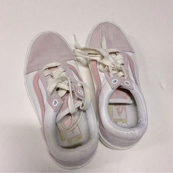 Vans Bmx Old Skool skater Shoes light pink leather suede Angie mens - 4 - Picture 2 of 15